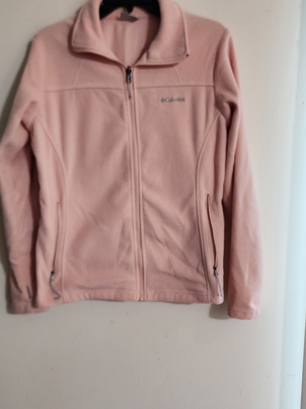 Columbia Sportswear Pink Full-Zip Fleece Jacket Size Large
